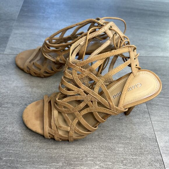 Gianna Bini Latter Lace Up Heels - Picture 2 of 4